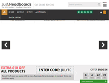 Tablet Screenshot of justheadboards.co.uk